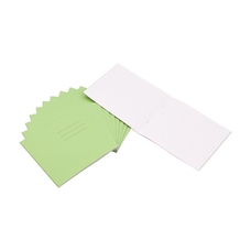 5.25 x 6.5" Exercise Book 32 Page, 15mm Ruled, Light Green - Pack of 100